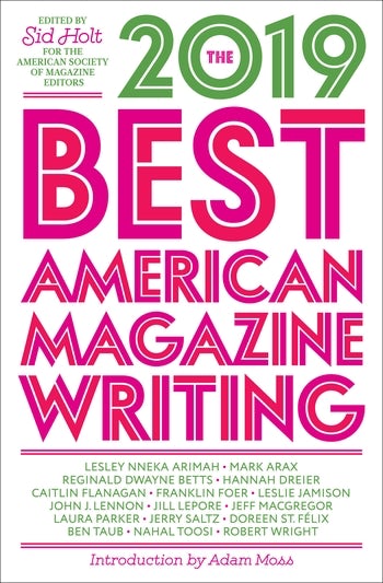 John’s Essay Included in 2019 Best American Magazine Writing
